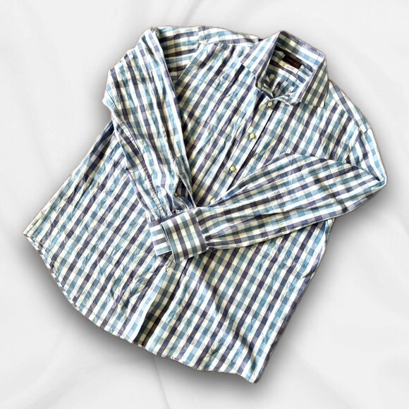 Thomas & Dean Checkered Shirt - Large Career, Workwear, Business Casual - Picture 1 of 5